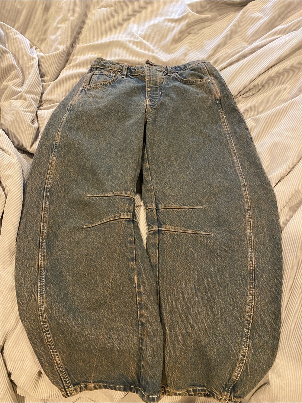 Free People barrel jeans